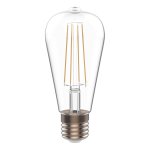 Лампа Gauss Basic Filament ST64 4,5W 470lm 2700К Е27 LED (1121215)