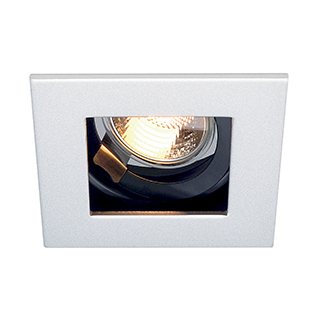 SLV 112471 INDI REC 1S Downlight eckig, mattweiss, GU10, max. 50W, kardanisch