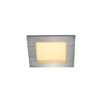 SLV 112726 FRAME BASIC, LED Set, Down- light, alu brushed, 6W, 3000K, inkl. Treiber