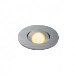 SLV 113976 NEW TRIA MINI DL ROUND Set Downlight, alu-brushed, 30°, 3000K, inkl. Treiber, Clipfed.
