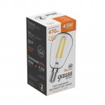 Лампа Gauss Basic Filament ST45 4,5W 470lm 2700К Е14 LED (1141115)