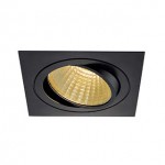 SLV 114280 NEW TRIA LED DL SQUARE Set, mattschwarz, 25W, 30°, 2700K, inkl. Treiber, Clipfed.