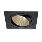 SLV 114290 NEW TRIA LED DL SQUARE Set, mattschwarz, 25W, 30°, 3000K, inkl. Treiber, Clipfed.