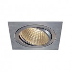 SLV 114296 NEW TRIA LED DL SQUARE Set, alu-brushed, 25W, 30°, 3000K, inkl. Treiber, Clipfed.