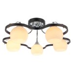 Люстра еврокаркас Экономсвет 11438/5CR+BK WT