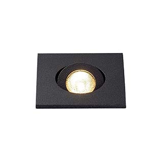 SLV 114400 NEW TRIA MINI DL SQUARE Set, mattschwarz, 30°, 3000K, inkl. Treiber, Clipfed.