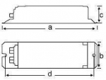 ПРА для люминесцентных ламп L 30.829H 0.36A 230V 155x41x26-дроссель