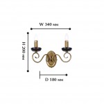 Настенный светильник Favourite 1148-2W Orpheus