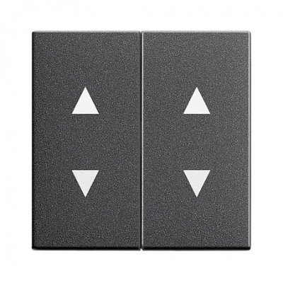 Gira S-55 Антрацит Клавиша 2-ая с двойными стрелками (G115028)