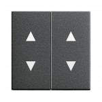 Gira S-55 Антрацит Клавиша 2-ая с двойными стрелками (G115028)