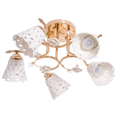 Люстра классическая Экономсвет 1152LM/5FGD WT