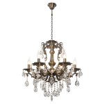 Люстра классическая с хрусталем 11549/6AB WT Экономсвет