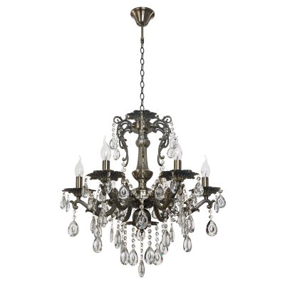 Люстра классическая с хрусталем 11549/6AB WT Экономсвет Люстра классическая с хрусталем 11549/6AB WT Экономсвет