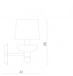 Светильник настенный Divinare 1155/04 AP-1 VENETO