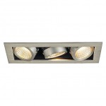 SLV 115726 KADUX LED DL Set, alu-brushed, 3x9W, 38°, 3000K, inkl. Treiber
