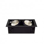 SLV 115740 KADUX LED DL Set, mattschwarz, 2x24W, 30°, 3000K, inkl. Treiber