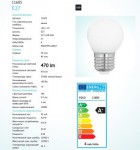 Лампа светодиодная филаментная "Милки" P45 Eglo 11604