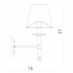 Светильник настенный Divinare 1162/01 AP-1 Candela