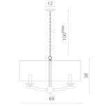 Светильник подвесной Divinare 1163/01 SP-6 Camilla