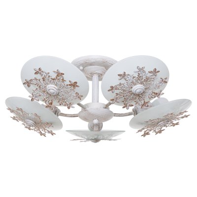 Люстра эконом Экономсвет 11651/5WG WT+WG