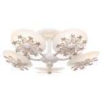 Люстра эконом Экономсвет 11651/5WG WT+WG