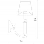 Светильник настенный Divinare 1167/01 AP-1 SORPRESA
