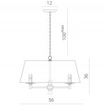 Светильник подвесной Divinare 1169/01 SP-5 Malcone