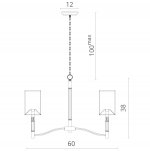 Светильник подвесной Divinare 1171/01 LM-6 Sorpresa