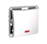 Lexel Дуэт белый Нажимная кнопка (сх.1) с подсветкой (SE WDE000117)