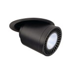 SLV 118170 SUPROS MOVE Deckeneinbau- leuchte, rund, schwarz, 4000lm 4000K, SLM LED, 60° Reflektor