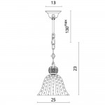 Светильник подвесной Divinare 1181/01 SP-1 Pallottola