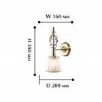 Светильник настенный бра Favourite 1191-1W Idilia