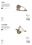 Светильник бра Ideal lux LUCCIOLA AP1 BRUNITO (119755)