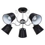 Люстра классическая Экономсвет 12031/5BK+CR BK