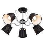 Люстра классическая Экономсвет 12031/5BK+CR BK