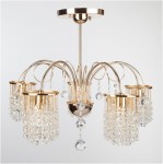 Светильник Eurosvet 1204/5 золото/прозрачный хрусталь Strotskis