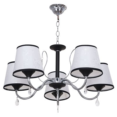 Люстра классическая Экономсвет 12044/5BK+CR WT Люстра классическая Экономсвет 12044/5BK+CR WT