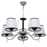 Люстра классическая Экономсвет 12044/5BK+CR WT
