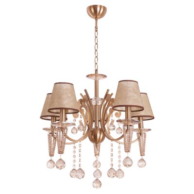 Люстра классическая с хрусталем Экономсвет 12051/5YB NC