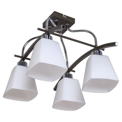 Светильник ЭкономСвет 12091/4CR+BK WT