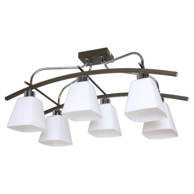 Светильник ЭкономСвет 12091/6CR+BK WT