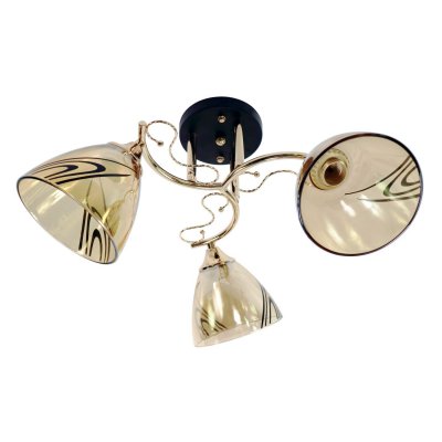 Люстра классическая 12098/3BK+FG AMB+BK Экономсвет Люстра классическая 12098/3BK+FG AMB+BK Экономсвет