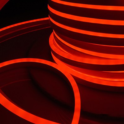 

Гибкий неон LS001 220V 9.6W 120Led 2835 IP67 односторонний красный, 100 м
