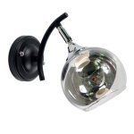 Светильник бра в стиле модерн Экономсвет 12107/1wBK+CR CR+CL