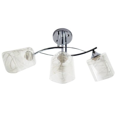 Люстра в стиле модерн Экономсвет 12115/3CR WT Люстра в стиле модерн Экономсвет 12115/3CR WT