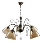 Люстра классическая с хрусталем Экономсвет 12116/5ZAB AMB