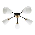 Люстра классическая Экономсвет 12123/5BK+FG WT