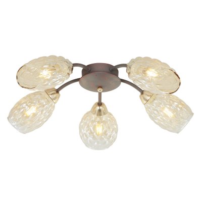 Люстра классическая Экономсвет 12126/5BK+FGD AMB