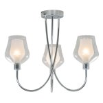 Люстра классическая Экономсвет 12129/3CR WT+CL