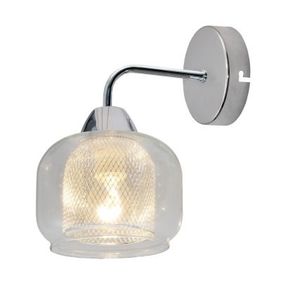 Светильник бра классическое Экономсвет 12136/1wCR CL+CR